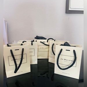 5 x Jo Malone Mini candles gift bags